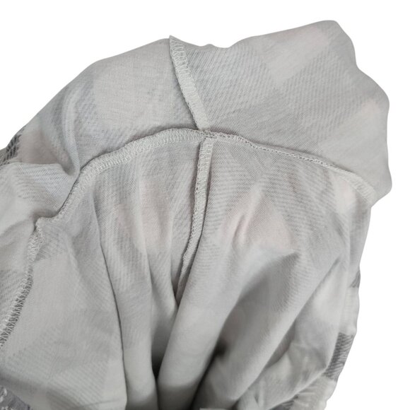 Macy's Family Pajamas Matching Set Mama Llama 2 PCS Cream Gray Med Plaid Lounge - Picture 9 of 12